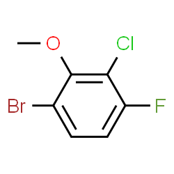 1-Bromo-3-chloro-4-fluoro-2-methoxybenzene Structure