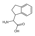 2-氨基-2-(2,3-二氢-1H-茚-1-基)乙酸结构式