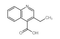 4-Quinolinecarboxylicacid, 3-ethyl- Structure