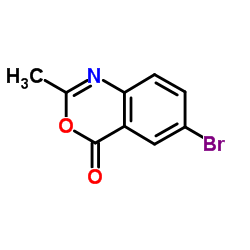 6-溴-2-甲基-4H-3,1-苯并噁嗪-4-酮结构式