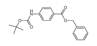benzyl 4-(tert-butoxycarbonylamino) benzoate结构式