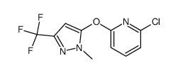 2-chloro-6-[1-methyl-3-(trifluoromethyl)pyrazol-5-yloxy]pyridine Structure