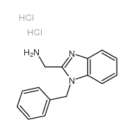 (1-苄基-1H-苯并咪唑-2-基)甲胺双盐酸盐结构式