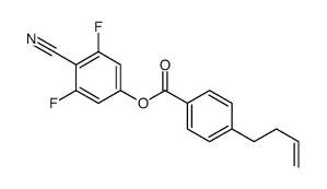 4-氰基-3,5-二氟苯基 4-(丁-3-烯-1-基)苯甲酸酯结构式