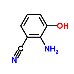 2-氨基-3-羟基苯甲腈结构式