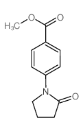 4-(2-氧代吡咯烷-1-基)苯甲酸甲酯结构式