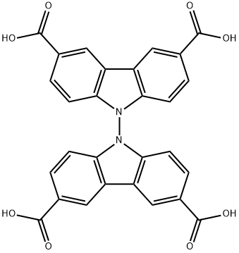 [9,9'-Bicarbazole]-3,3',6,6'-tetracarboxylic acid Structure