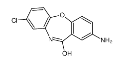 8-amino-3-chloro-5H-benzo[b][1,4]benzoxazepin-6-one结构式