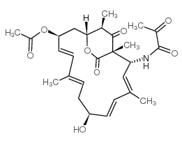 Propanamide,N-[(1S,2R,3E,5E,7S,9E,11E,13S,15R,19R)-13-(acetyloxy)-7-hydroxy-1,4,10,19-tetramethyl-17,18-dioxo-16-oxabicyclo[13.2.2]nonadeca-3,5,9,11-tetraen-2-yl]-2-oxo-,(2S)- picture