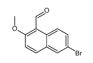 6-bromo-2-methoxynaphthalene-1-carbaldehyde structure