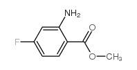 2-氨基-4-氟苯甲酸甲酯结构式