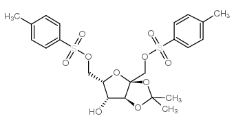 2,3-O-Isopropylidene-1,6-di-O-p-toluenesulfonyl-a-L-sorbofuranose结构式