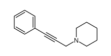1-Piperidino-3-phenyl-2-propyne结构式