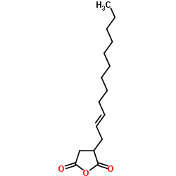 十二烯基丁二酸酐(支链异构体的混和物)结构式