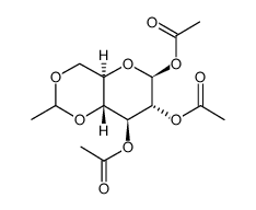1,2,3-TRI-O-ACETYL-4,6-O-ETHYLIDENE-BETA-D-GLUCOPYRANOSE结构式