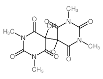 [5,5'-Bipyrimidine]-2,2',4,4',6,6'(1H,1'H,3H,3'H,5H,5'H)-hexone,5,5'-dihydroxy-1,1',3,3'-tetramethyl-结构式