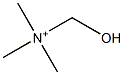 α-Hydroxy-N,N,N-trimethylmethanaminium结构式