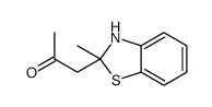 1-(2-methyl-3H-1,3-benzothiazol-2-yl)propan-2-one Structure