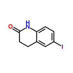 6-碘-3,4-二氢-1H-喹啉-2-酮结构式