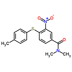 N,N-Dimethyl-4-[(4-methylphenyl)sulfanyl]-3-nitrobenzamide Structure