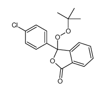 3-tert-butylperoxy-3-(4-chlorophenyl)-2-benzofuran-1-one结构式