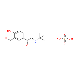 (-)-Albuterol sulfate (1:1) structure
