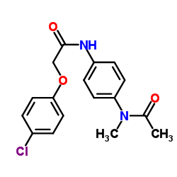 N-(4-{[(4-Chlorophenoxy)acetyl]amino}phenyl)-N-methylacetamide结构式