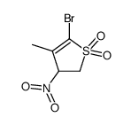 5-bromo-4-methyl-3-nitro-2,3-dihydrothiophene 1,1-dioxide Structure