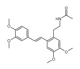 (E)-N-(2-(3,4-dimethoxystyryl)-4,5-dimethoxyphenethyl)acetamide结构式