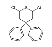 2,6-dichloro-4,4-diphenyltetrahydro-2,3,5,6-thiopyran Structure
