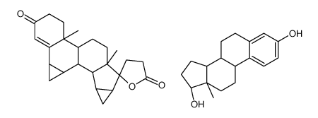 Drospirenone/estradiol结构式