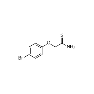 2-(4-溴苯氧基)乙硫代酰胺结构式
