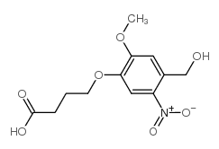 4-(4-(HYDROXYMETHYL)-2-METHOXY-5-NITROPHENOXY)BUTANOIC ACID Structure