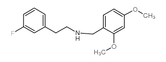 N-[(2,4-dimethoxyphenyl)methyl]-2-(3-fluorophenyl)ethanamine Structure