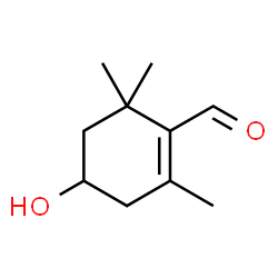3-羟基-β-环柠檬醛结构式