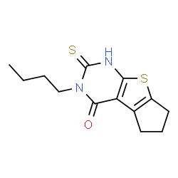 5-Butyl-6-mercapto-1,2,3,5-tetrahydro-8-thia-5,7-diaza-cyclopenta[a]inden-4-one Structure