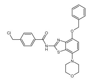 N-(4-benzyloxy-7-morpholin-4-yl-benzothiazol-2-yl)-4-chloromethyl-benzamide Structure