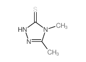 3,4-二甲基-1H-1,2,4-三唑-5(4H)-硫酮结构式