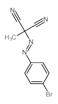 Propanedinitrile,2-[2-(4-bromophenyl)diazenyl]-2-methyl- Structure