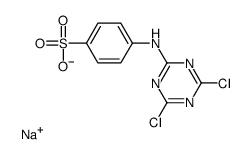 sodium p-[(4,6-dichloro-1,3,5-triazin-2-yl)amino]benzenesulphonate Structure