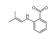 2-nitro-N-(2-methyl-1-propen-1-yl)benzenamine结构式