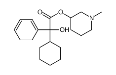 (1-methylpiperidin-3-yl) 2-cyclohexyl-2-hydroxy-2-phenylacetate Structure