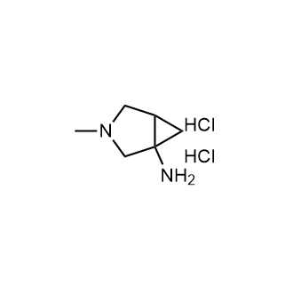 3-甲基-3-氮杂双环[3.1.0]己烷-1-胺二盐酸盐结构式
