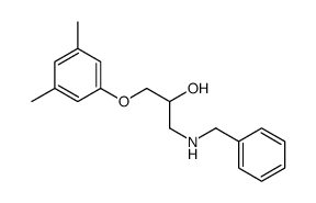 1-(benzylamino)-3-(3,5-dimethylphenoxy)propan-2-ol结构式