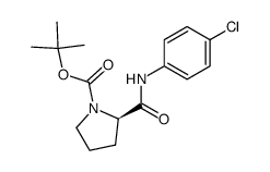 N-Boc-D-proline-4-chlorophenylamide Structure