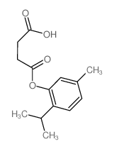 Butanedioic acid, mono[5-methyl-2-(1-methylethyl)phenyl] ester (en)结构式