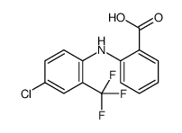 2-[4-chloro-2-(trifluoromethyl)anilino]benzoic acid结构式
