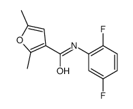 3-Furancarboxamide,N-(2,5-difluorophenyl)-2,5-dimethyl-(9CI)结构式