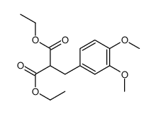 diethyl 2-[(3,4-dimethoxyphenyl)methyl]propanedioate Structure