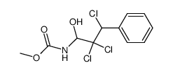 methyl (2,2,3-trichloro-1-hydroxy-3-phenylpropyl)carbamate结构式